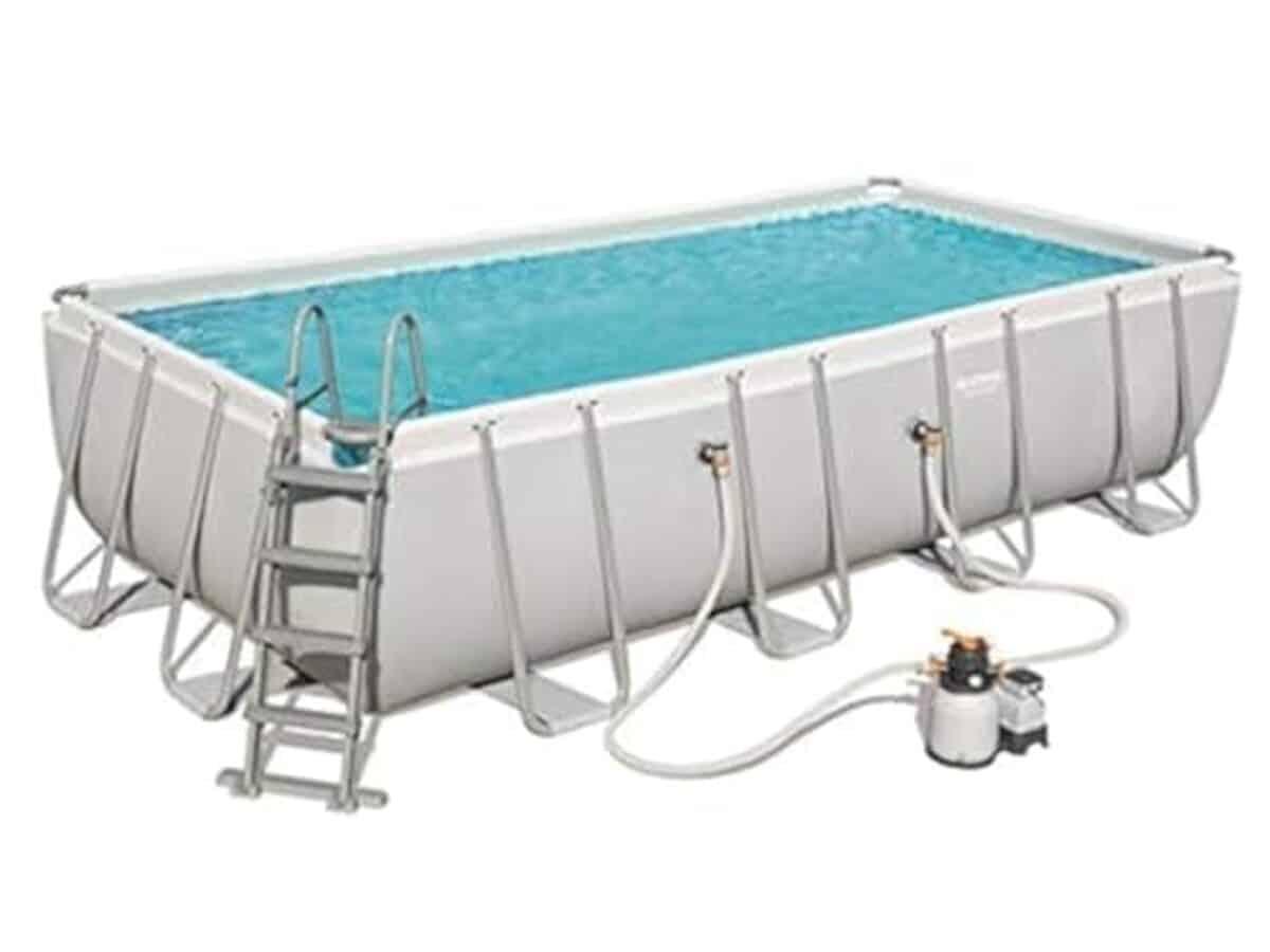 Test de la piscine Bestway power steel 56466 : grand format et équipement complet