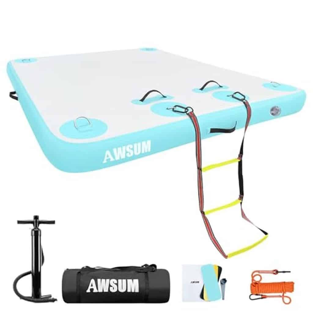 Test de la plate-forme de bain gonflable AWSUM 240 x 180 cm