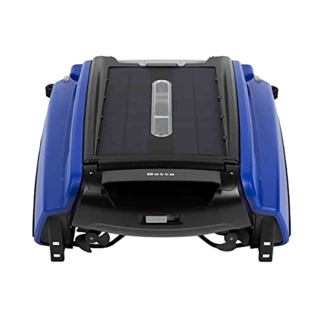 Test du Betta nettoyeur de piscine solaire SE avec batterie de 30 heures (bleu)