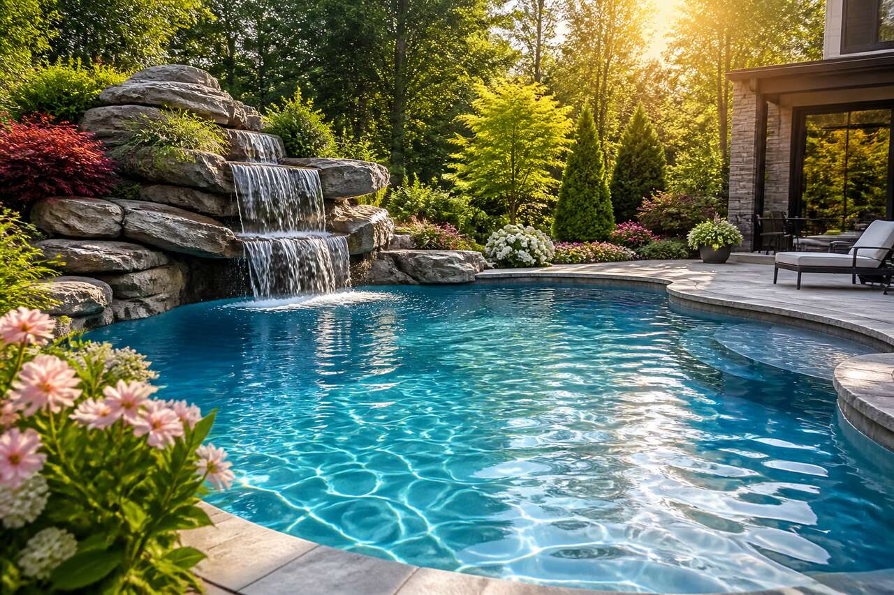 Les bénéfices d'une cascade pour votre piscine