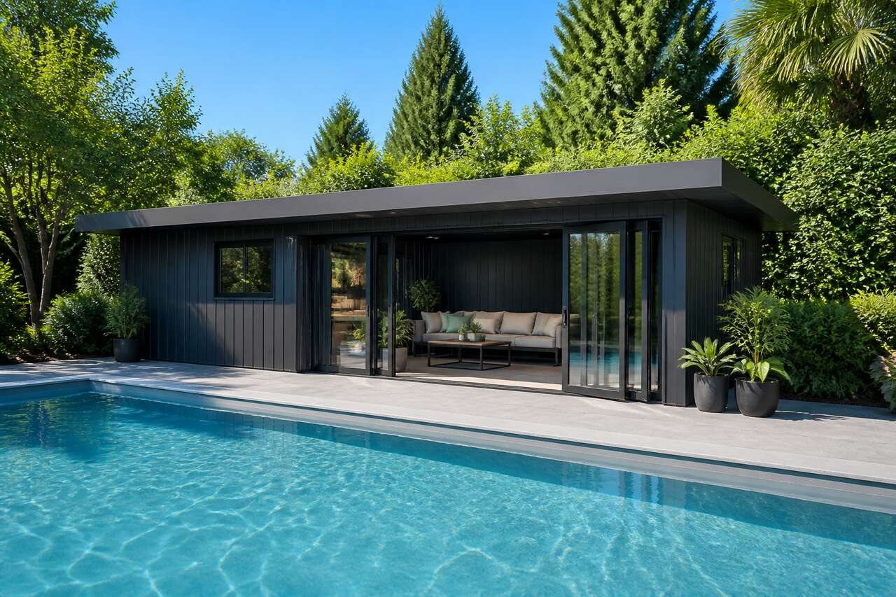 Aménager un pool house en résine : idées et conseils autour de la piscine