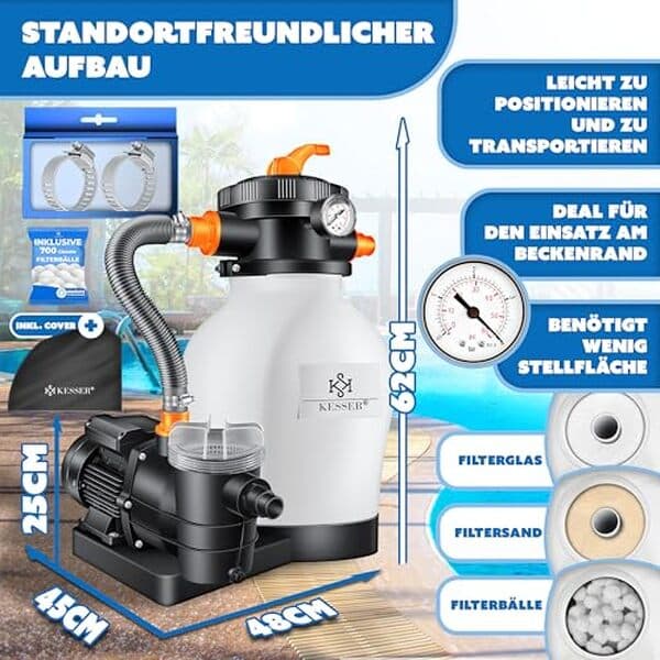 Découvrez notre test détaillé du filtre à sable Kesser : efficacité, performance et avis d'experts pour bien choisir votre système de filtration. 