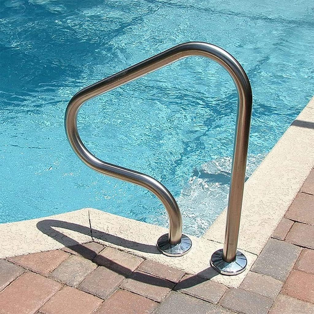 Test de la rampe de piscine Wiliharui en acier inoxydable 304