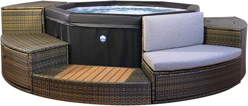 Test du NetSpa Octopus : spa semi-rigide avec mobilier pour 4 à 6 personnes