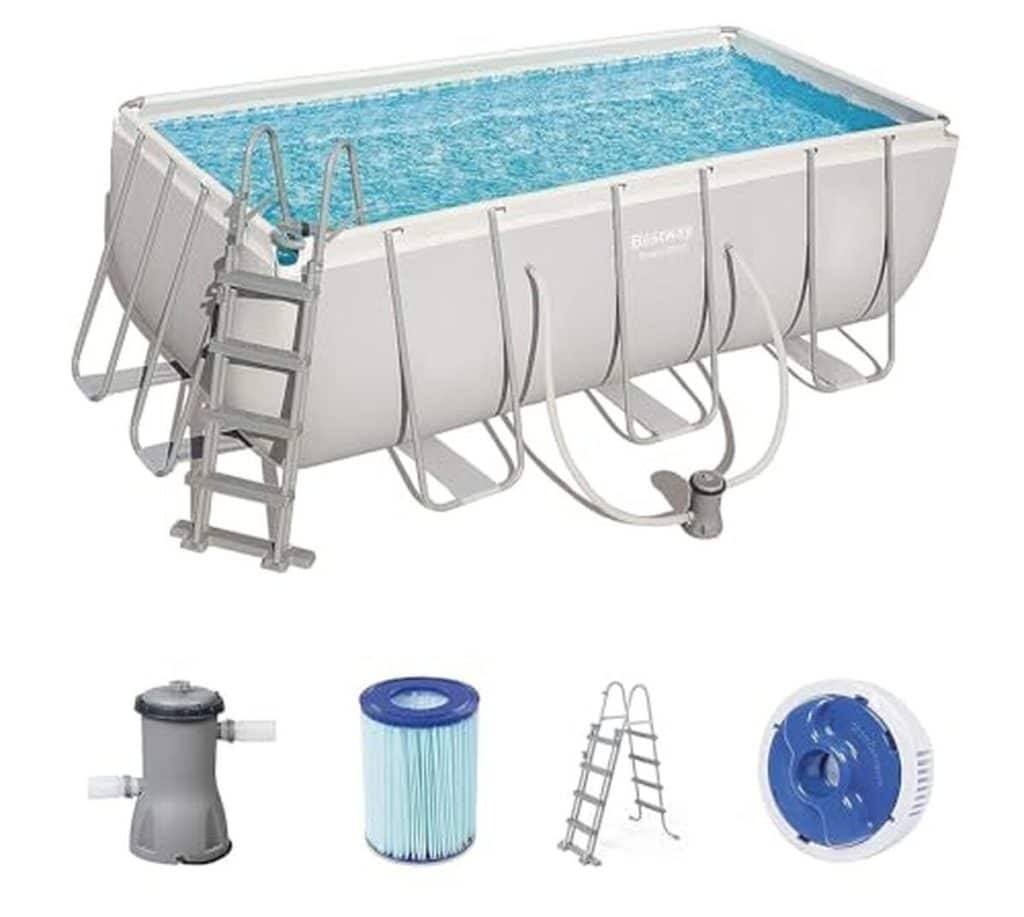 Test : piscine Bestway Power Steel Frame carrée