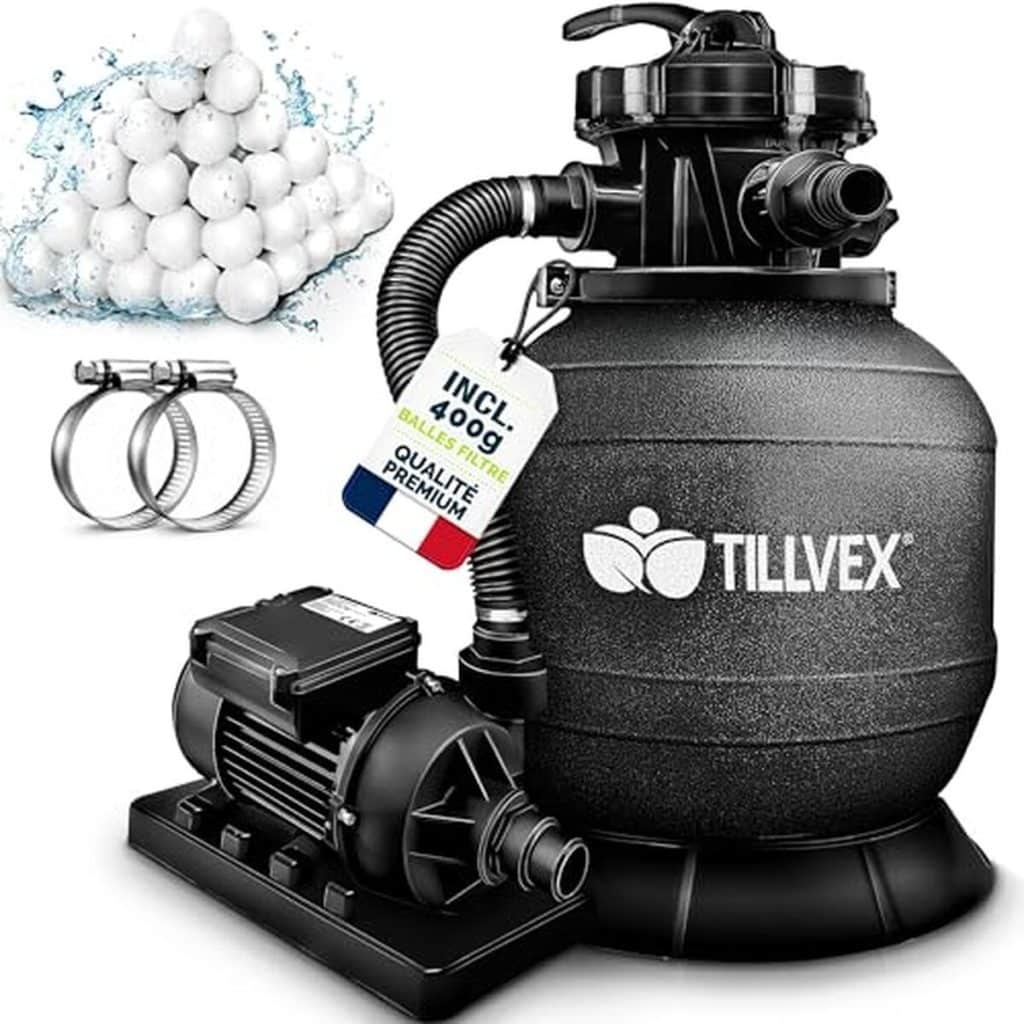 Test : système de filtre à sable tillvex 7.900L/h avec 7 fonctions