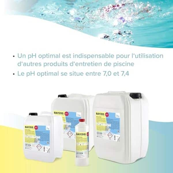 Découvrez notre test complet du BAyzid pH Plus liquide : efficacité prouvée, compatibilité piscines et conseils d'utilisation pour un équilibre chimique optimal. 