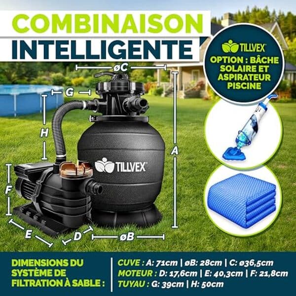 Découvrez notre test détaillé du filtre à sable Tillvex 13 200L/h : performances, avantages et avis pour bien choisir votre système de filtration de piscine.
