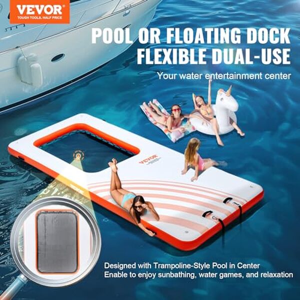 Découvrez notre test complet du quai flottant VEVOR avec piscine maille : confort, durabilité et détente assurés pour vos journées à la plage et en piscine.