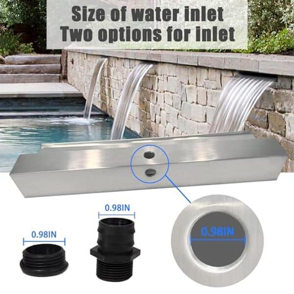 Découvrez notre test détaillé de la fontaine cascade E-ANG.W en inox 304 (30 cm) : caractéristiques, avantages et avis pour votre terrasse.