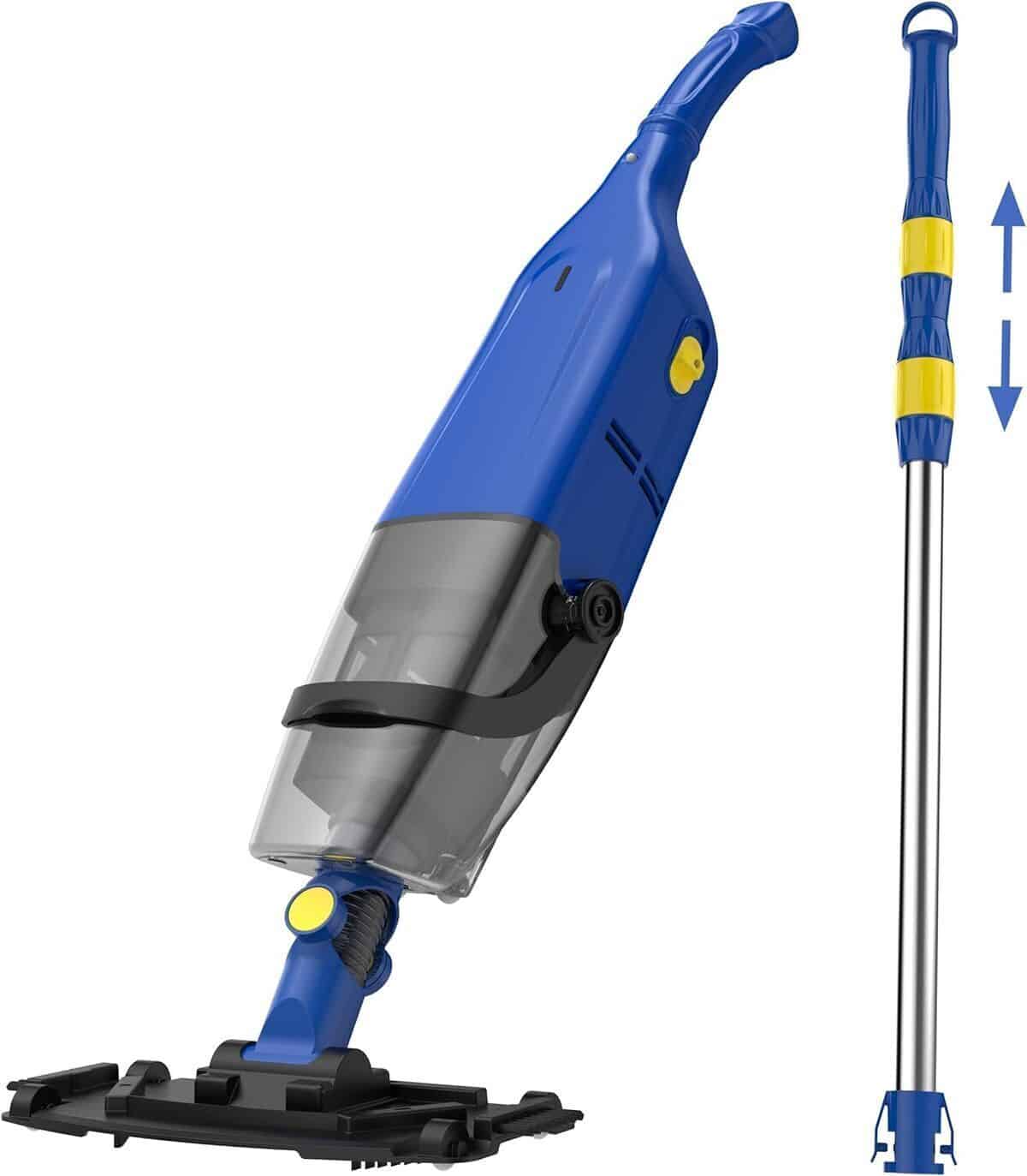 Test : aspirateur de piscine bleu performant