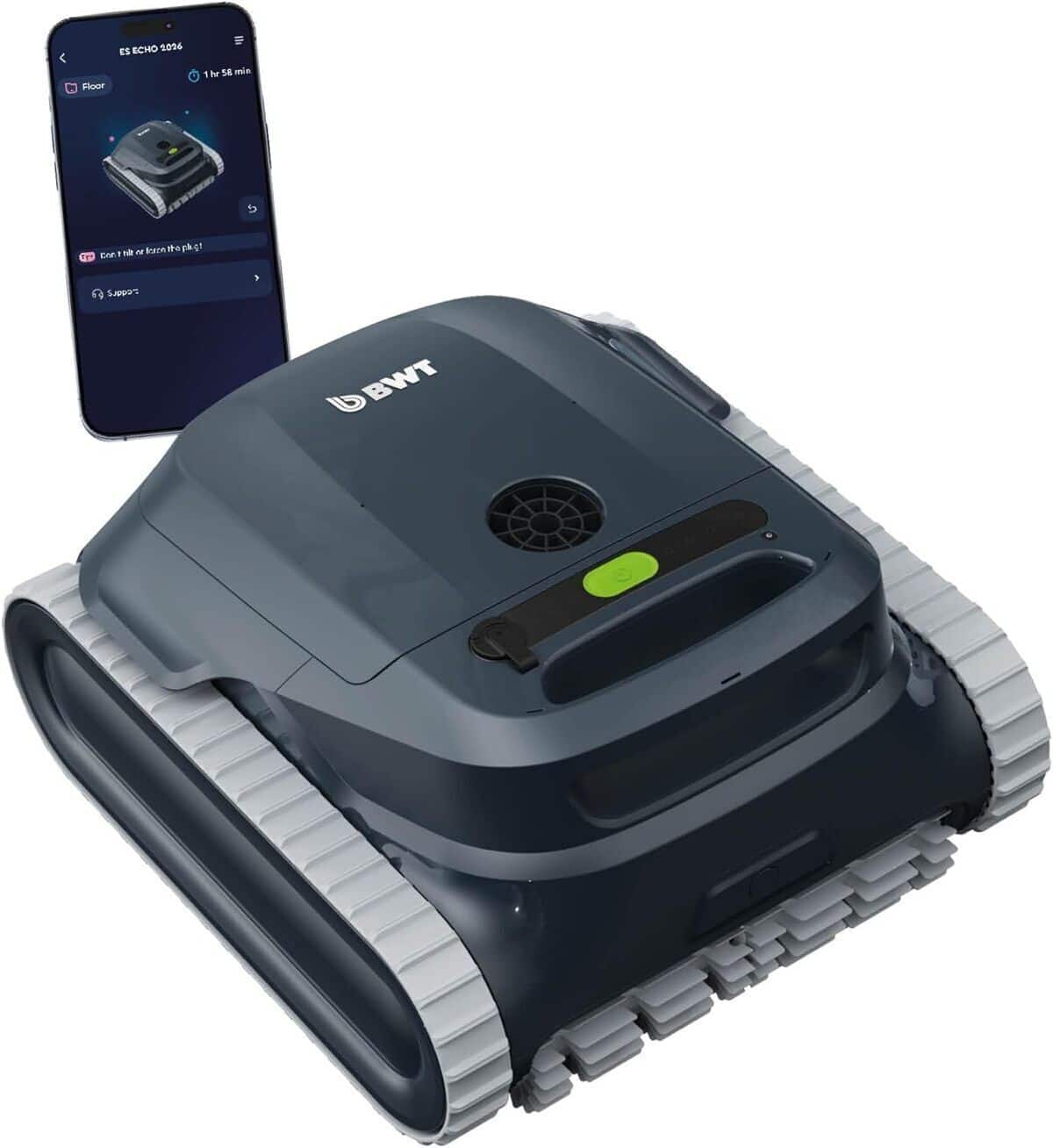 Test du robot de piscine BWT ES Echo : navigation intelligente et batterie longue durée