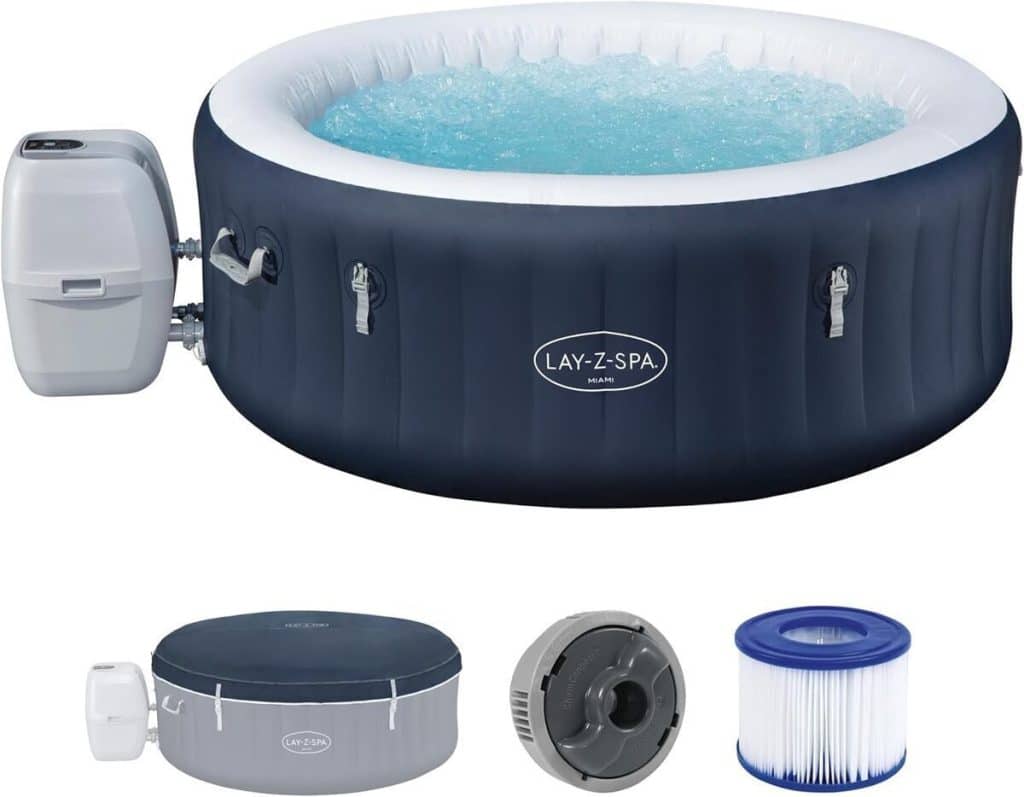 Test : spa gonflable Bestway Miami AirJet bleu et éco-énergétique