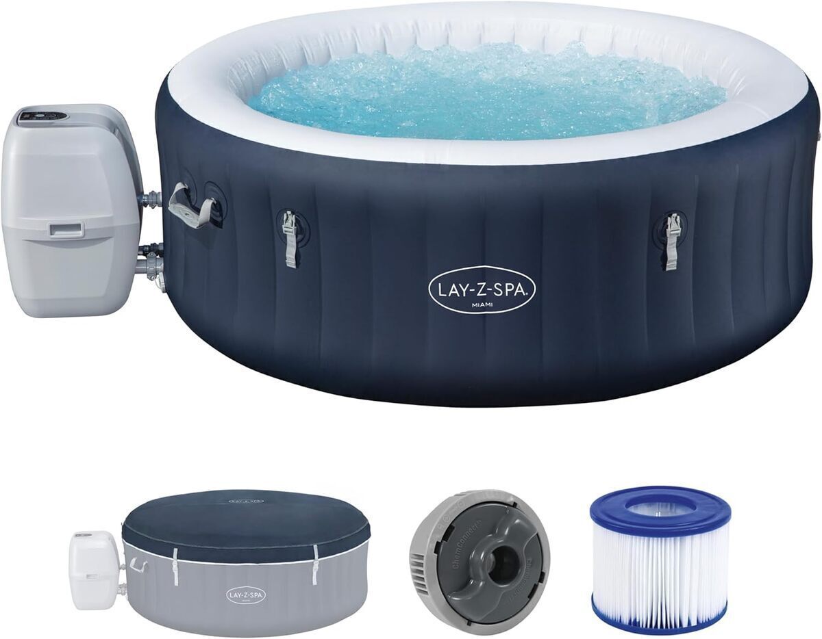 Test : spa gonflable Bestway Miami AirJet bleu et éco-énergétique