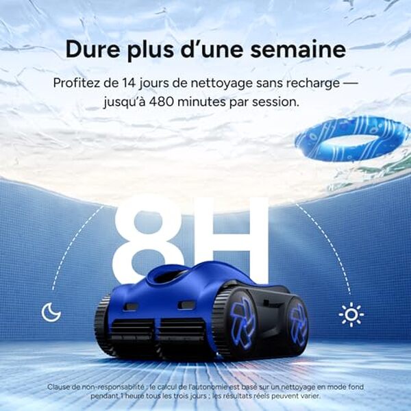Découvrez le robot nettoyeur de piscine iGarden : 8h d'autonomie, navigation intelligente et performance optimale pour un bassin impeccable toute l'année. 
