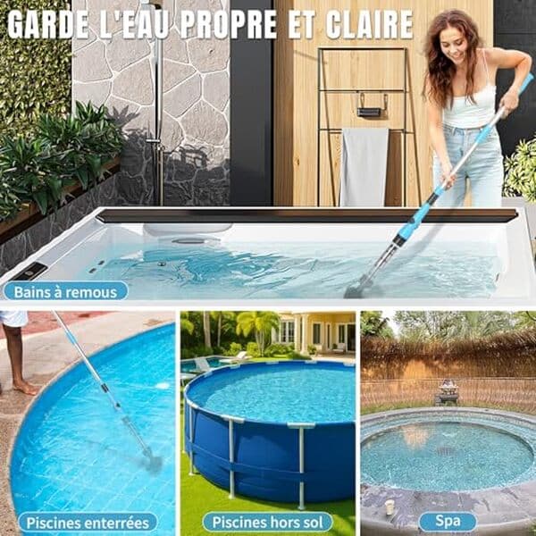 Découvrez notre test complet de l'aspirateur piscine sans fil LEADZM 4000mAh : autonomie, efficacité de nettoyage et verdict final pour garder votre piscine impeccable.
