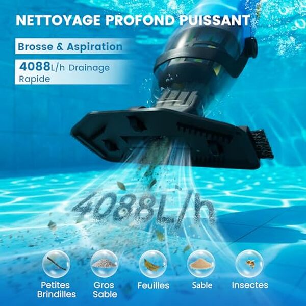 Découvrez notre test détaillé de l'aspirateur de piscine sans fil : efficacité, autonomie et performance pour un nettoyage optimal de votre piscine.