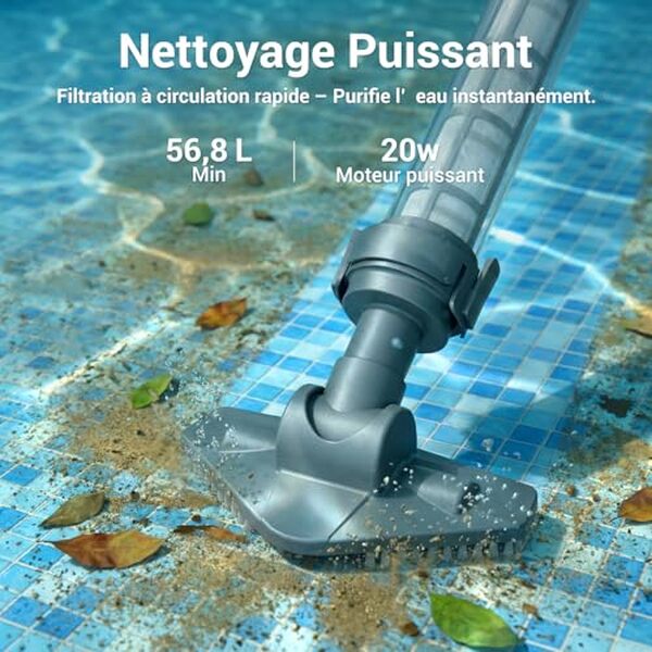 Découvrez notre test complet de l'aspirateur eFURDEN sans fil pour piscine et spa : performances, avantages et avis client pour un nettoyage efficace.