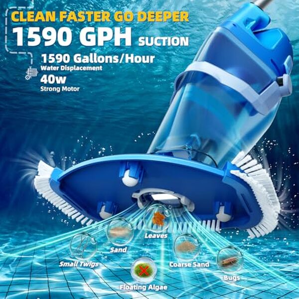 Découvrez notre test détaillé de l'aspirateur de piscine sans fil 1 590 GPH. Analysez sa puissance, sa portabilité et ses performances pour un nettoyage efficace de votre piscine.