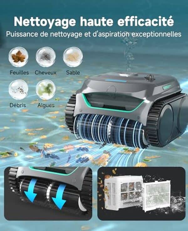 Découvrez notre test du WYBOT C2, le robot piscine sans fil avec triple moteur et double filtration. Performances, avantages et avis clients.