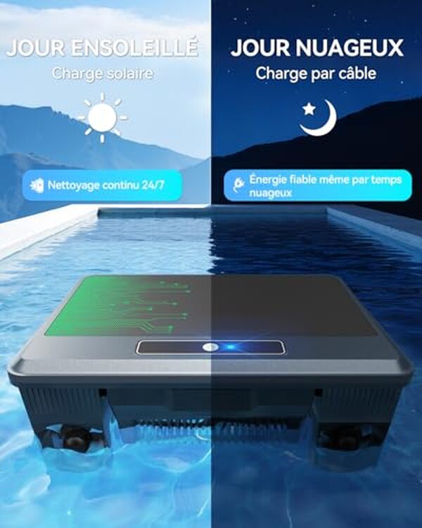 Découvrez notre test complet du robot skimmer solaire WAVIO F1T : performances 24/7, efficacité énergétique et résultats pour votre piscine hors sol. 