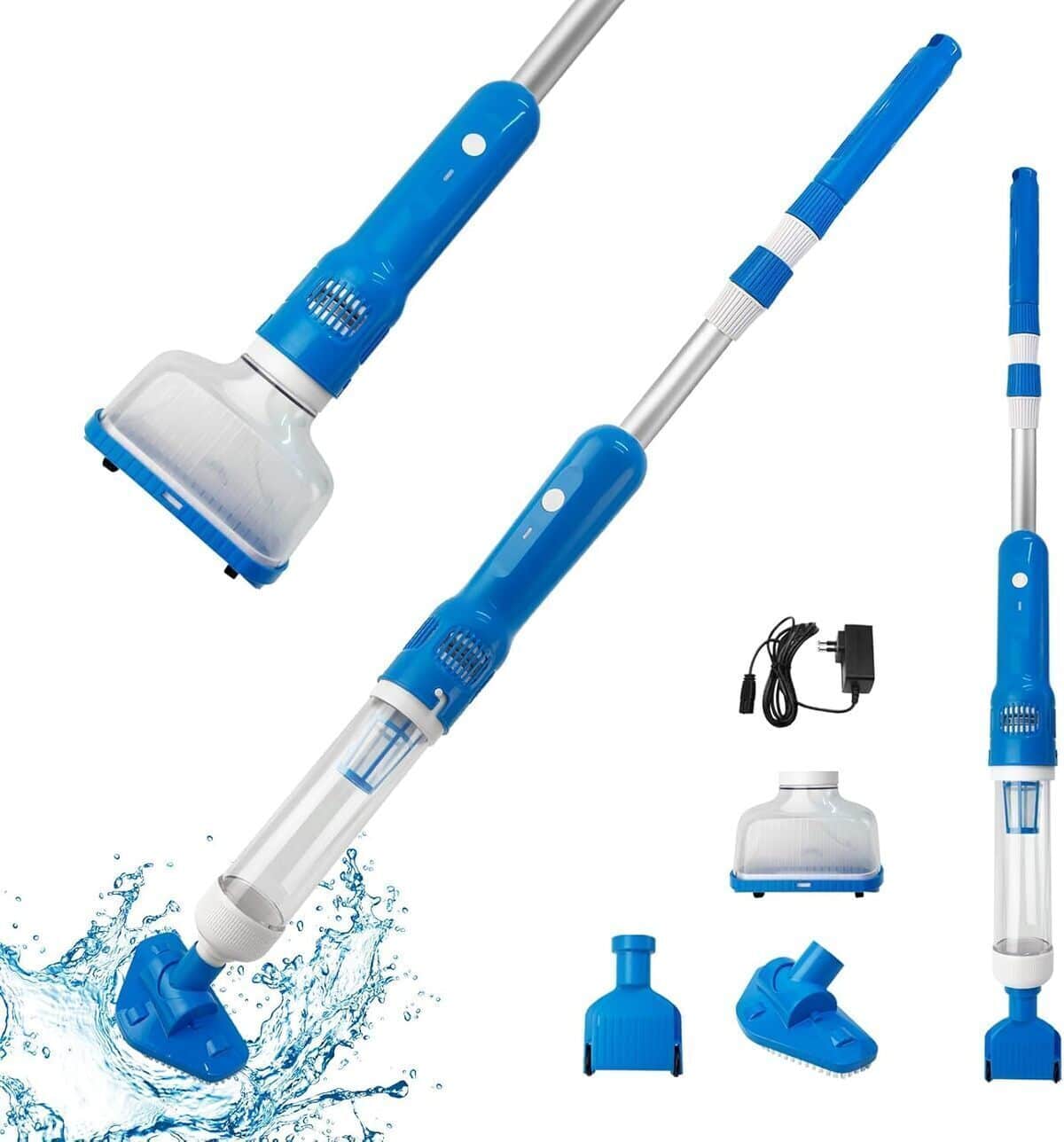 Test : aspirateur de piscine sans fil 3 en 1 rechargeable