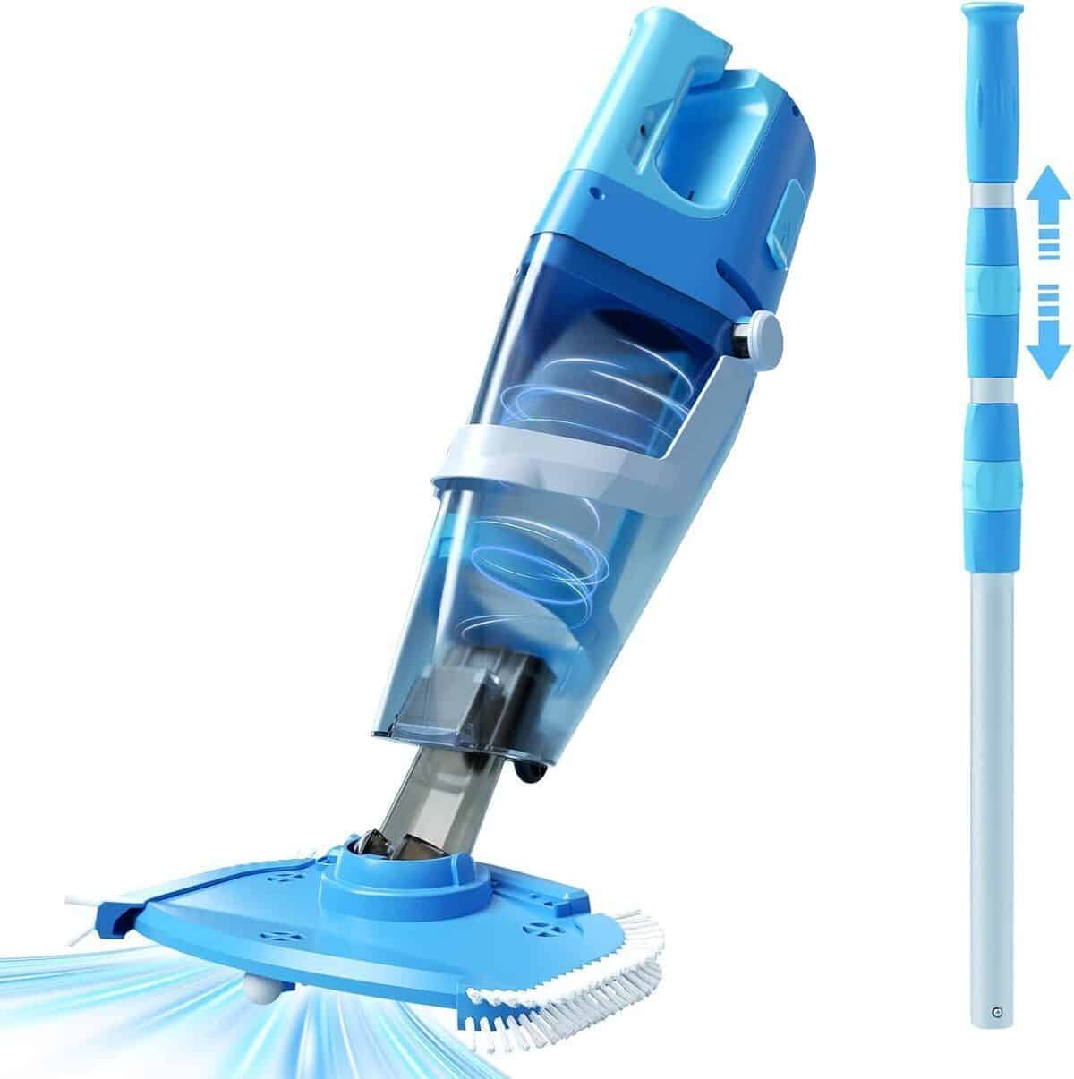 Test de l'aspirateur de piscine sans fil 1 590 GPH : puissance et portabilité