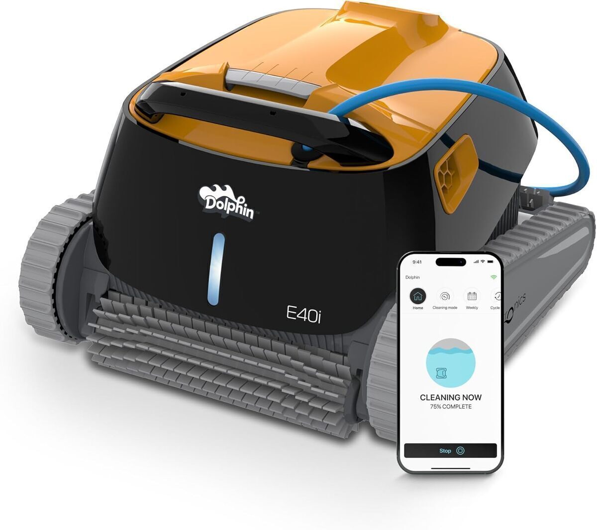 Test du robot nettoyeur Dolphin E40i : performance et connectivité pour piscines hors-sol