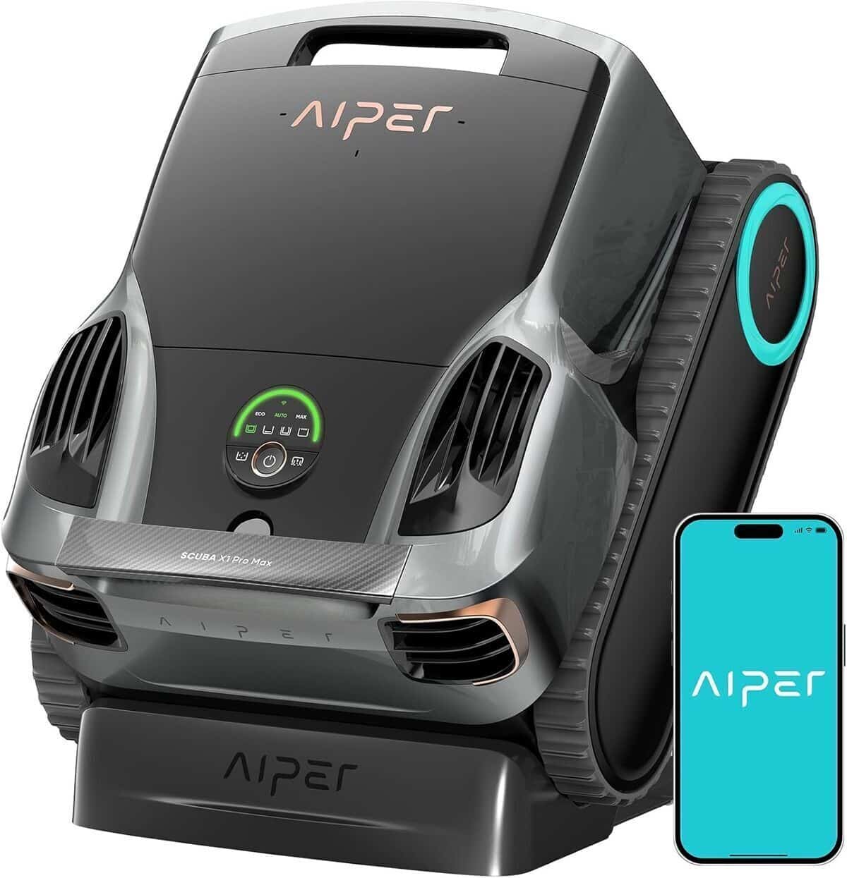 Test du robot piscine AIPER Scuba X1 Pro Max : performance premium