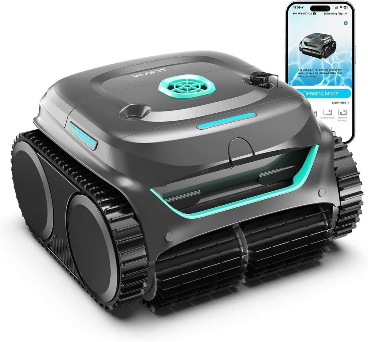 Test du WYBOT C2 : robot piscine sans fil puissant et polyvalent