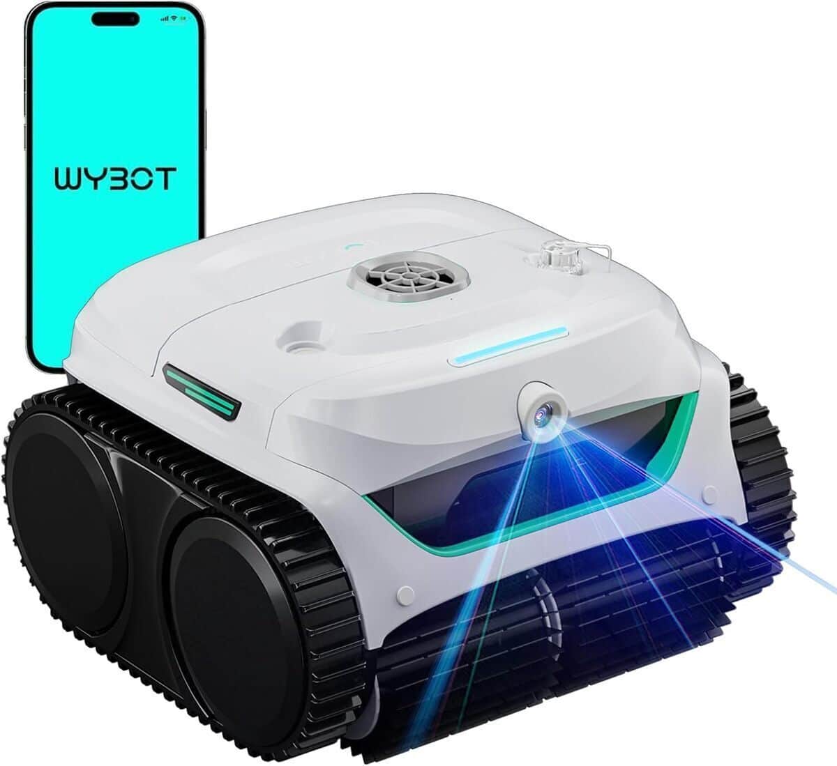 Test du WYBOT C2 Vision Plus : robot piscine sans fil avec caméra IA et aspiration puissante