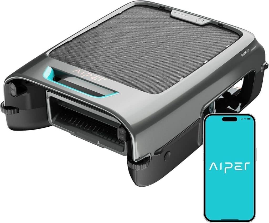 Test : robot skimmer de piscine solaire AIPER EcoSurfer S2 intelligent