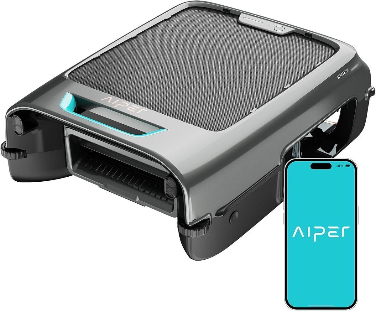 Test : robot skimmer de piscine solaire AIPER EcoSurfer S2 intelligent