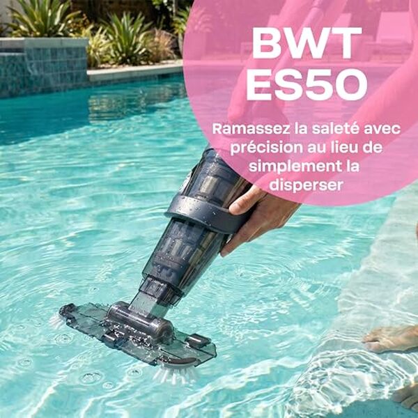 Découvrez notre test complet du BWT ES50, l'aspirateur de piscine sans fil haute performance. Efficacité, autonomie et facilité d'utilisation : le meilleur choix pour votre piscine.